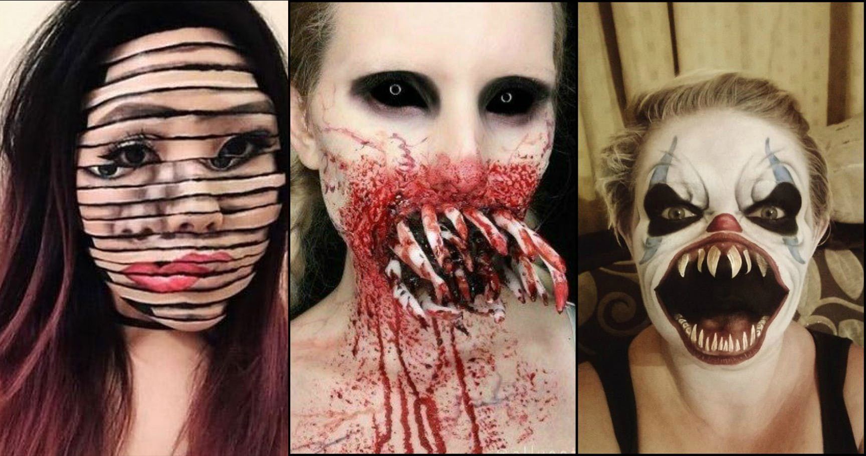 Halloween Makeup Transformations That Are Pure Nightmare Fuel