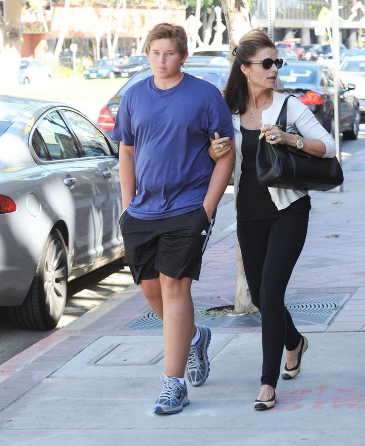 Christopher Schwarzenegger mit seiner Mutter
