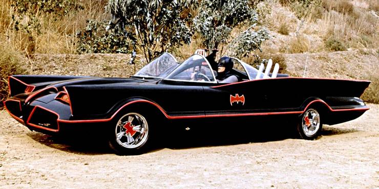 Original Batmobil Angetrieben von Adam West