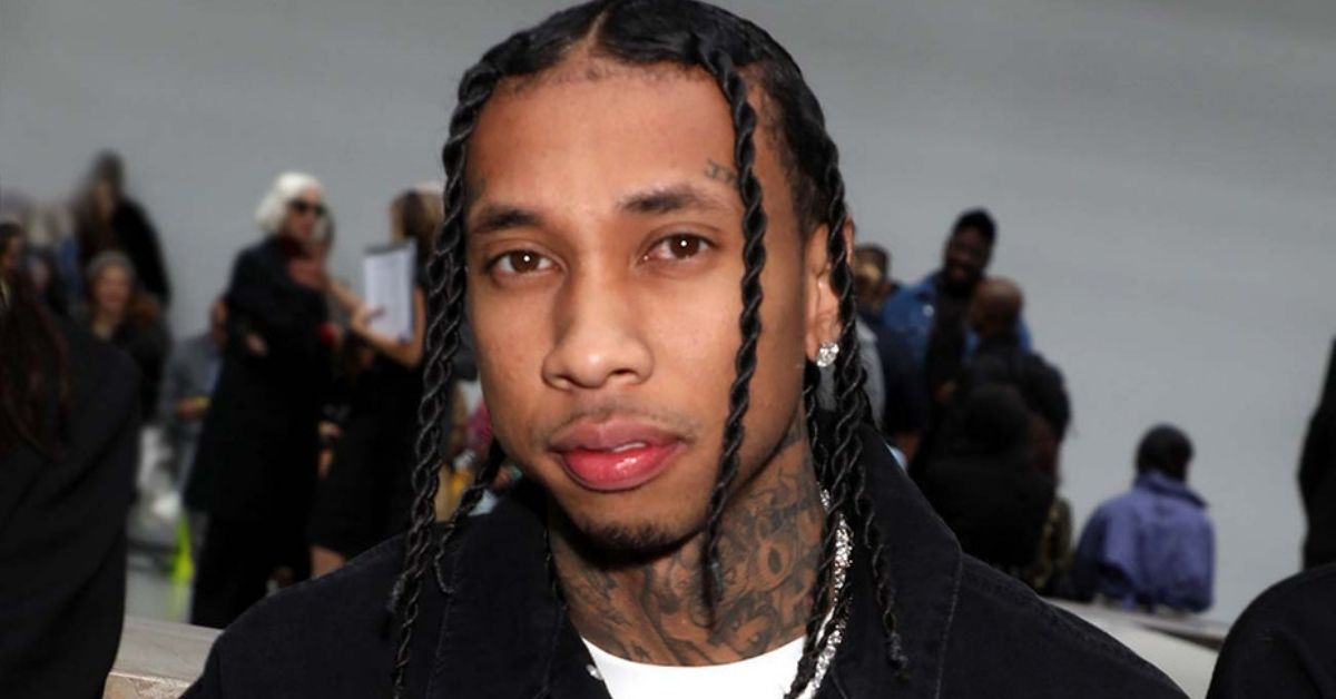 Tyga Really Bought One Of Those Super Bowl Cardboard Cutouts